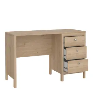 Madrid Desk 3 Drawers in Jackson Hickory Oak