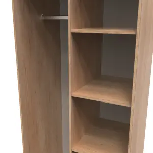 Fuji Open Wardrobe in Nebraska Oak (Ready Assembled)