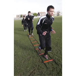 4m Flat Agility Speed Ladder Kit - Football Rugby Footwork Training Drill