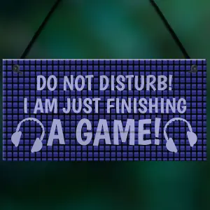 FUNNY Do Not Disturb Gaming Sign For Boys Bedroom Man Cave Dad Son Gift