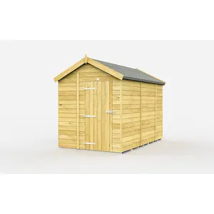 DIY Sheds 7x10 Apex Shed - Single Door Without Windows