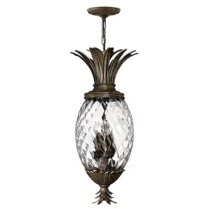 Elstead Plantation 4 Light Ceiling Pendant Pearl Bronze, E14