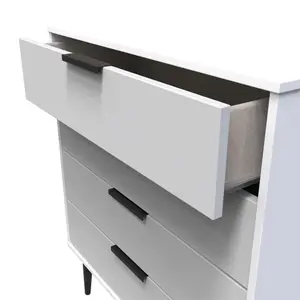 Hong Kong Ready assembled Matt grey 4 Drawer Chest of drawers (H)885mm (W)765mm (D)415mm