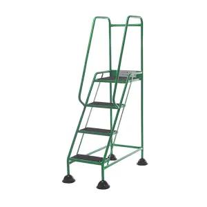 TUFF Easy Glide Steps - 4 Tread - Green - Anti-Slip