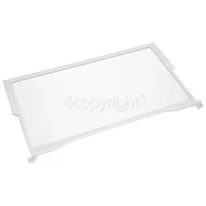 Whirlpool Genuine Spare Part - Fridge Upper Glass Shelf : 475x288mm max. inc. trims - WPL481010643010