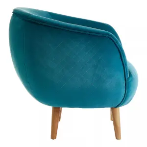 Interiors by Premier Oscar Teal Fabric Chair