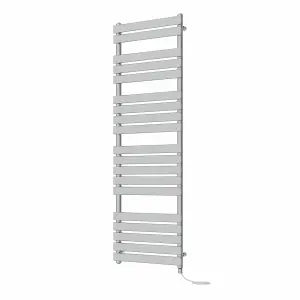 Rinse Bathrooms Electric Flat Panel Heated Towel Rail Chrome Bathroom Ladder Radiator Warmer 1800x600mm 1000W