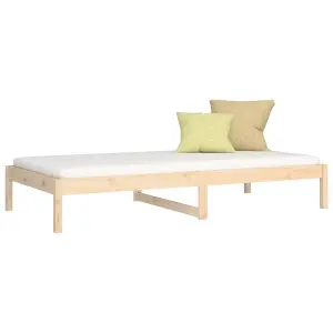 Berkfield Day Bed 90x190 cm Single Solid Wood Pine