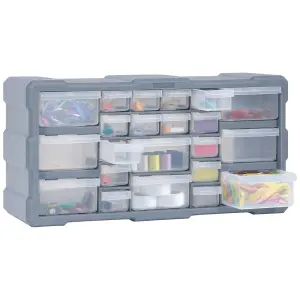 Berkfield Multi-drawer Organiser with 22 Drawers 49x16x25.5 cm