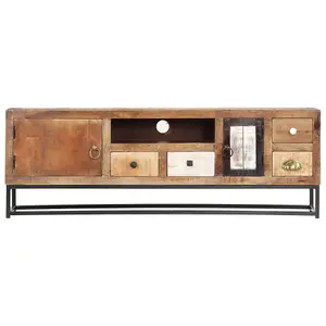 Berkfield TV Cabinet 120x30x40 cm Solid Reclaimed Wood