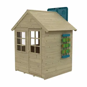 Foxglove Cottage Playhouse with Nought & Crosses and Basketball Hoop - FSC certified