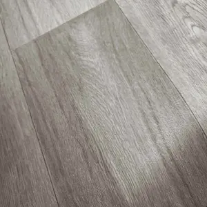 Anchor Oak Grey Wood Effect Anti-Slip Vinyl Flooring Sheet For Kitchen Bathroom Dinning Room-5m(16'4") X 4m(13'1")-20m²