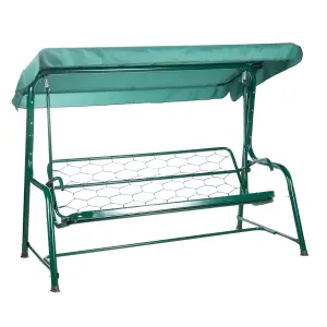 Alfresia Turin Reclining Swing Seat with Green Luxury Cushions