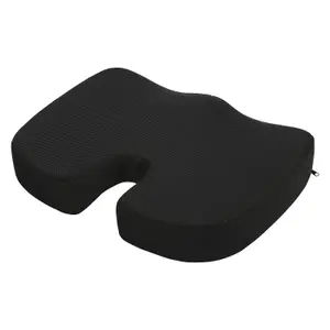 Orthopaedic Gel Seating Cushion - Ergonomic Memory Foam - Alleviates Pressure On The Spine And Tailbone