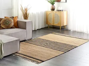 Jute Area Rug 160 x 230 cm Beige ERICEK