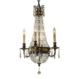 4 Bulb Chandelier Ceiling Light Oxidized Bronze British Bronze LED E14 60W