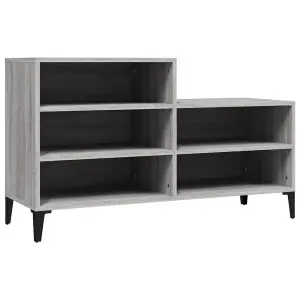 Berkfield Shoe Cabinet Grey Sonoma 102x36x60 cm Engineered Wood