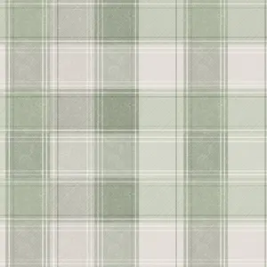 Arthouse Country Check Sage Wallpaper