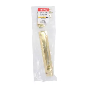 TIMCO Architectural Flat Section Bolt Polished Brass - 210 x 35mm