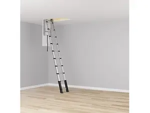 Telesteps Loft Line Maxi Telescopic Ladder - 10 Tread Adjustable Design for Safety and Convenience