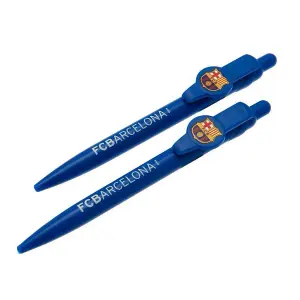 FC Barcelona Pen Set (Pack of 2) Blue (One Size)