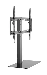 Table top TV-Stand in black, adjustable