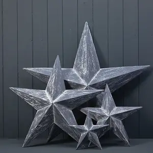 The Satchville Gift Company Grey Metal Star