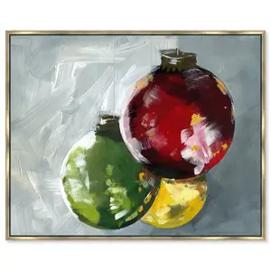 Ornaments 2 - Painting Gold Floating Frame / 38.1cm H x 45.72cm W