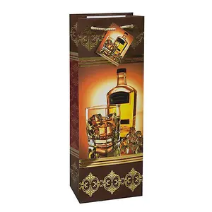 Unique Party Fine Spirits Bottle Bag Brown (One Size)