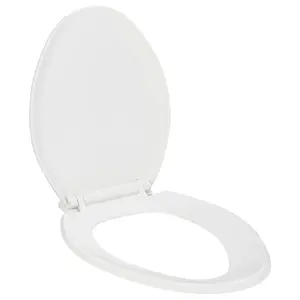 Soft-close Toilet Seat with Quick-release Design White