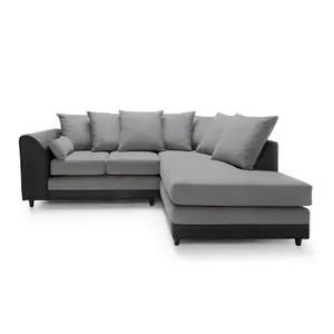 Dylan Corner Sofa Right Facing in Cool Grey