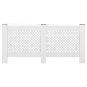 Radiator Covers 2 pcs White 172x19x81.5 cm MDF