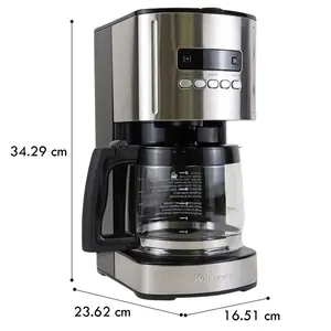 Kenmore Drip Coffee Maker Machine, 1.8L Filter Coffee Machine with Timer Black