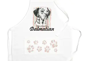 Purely Home Dalmatian Apron - Novelty Kitchen Gift for Dog Lovers