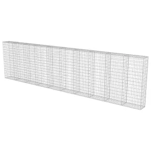 Berkfield Gabion Wall with Covers Galvanised Steel 600x30x150 cm