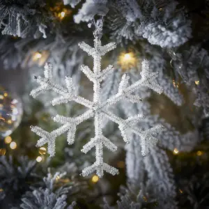 Snowflake Christmas decoration (H) 130mm