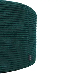 icon Frankie Corduroy Bean Bag Pouffe Teal Green Large Cord Footstools