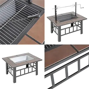 3 in 1 Fire Pit, BBQ Grill, & Ice Cooler