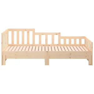 Berkfield Pull-out Day Bed 2x(90x200) cm Solid Wood Pine