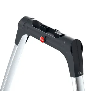 Hailo K100 Topline Aluminum Comfort Step Ladder - 3 Tread