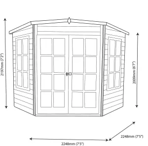 Shire Hampton 10x10 ft Pent Wooden Summer house