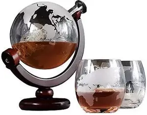 Globe Decanter With Glasses Set