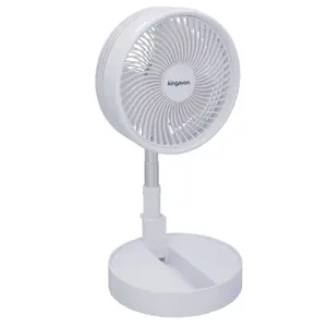 Cordless Telescopic Folding Fan Cooler Cooling Portable 93 - 975mm White