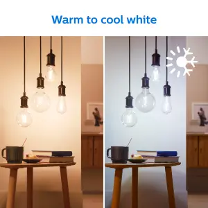 Philips WiZ E27 60W LED Cool white & warm white ST64 Dimmable Light bulb