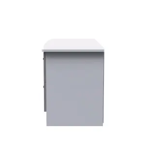 Harrow 4 Drawer Bed Box in Grey Gloss (Ready Assembled)