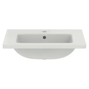 Ideal Standard i.life S Gloss White Rectangular Vanity Basin (W)60cm