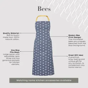 Bees Animal Print 100% Cotton Apron