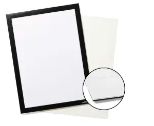 Durable DURAFRAME GRIP Fabric Adhesive Magnetic Signage Frame - A4 - Black