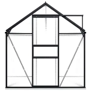 Berkfield Greenhouse with Base Frame Anthracite Aluminium 4.75 m2