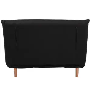 Beliani Retro Sofa Bed SETTEN Black